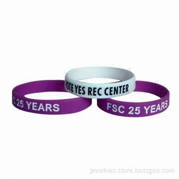 2012 Best Selling Silicone Baller Band, Ideal for Business, CE, SGS and RoHS Certified